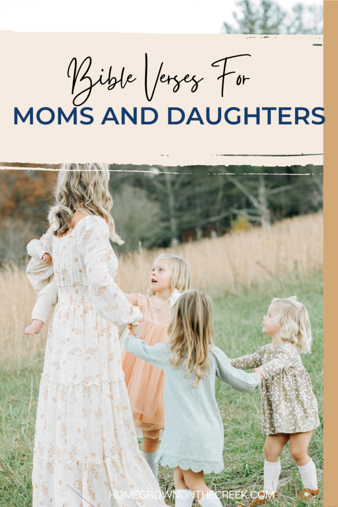 Bible verses for mothers and daughters with text overlay